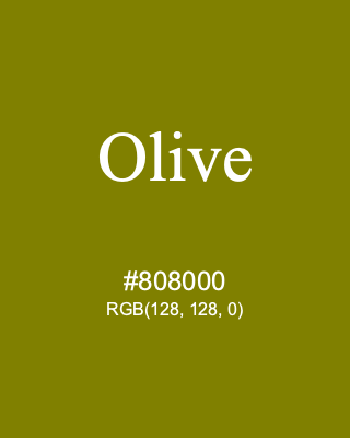 Olive, hex code is #808000, and value of RGB is (128, 128, 0). HTML Color Names. Download palettes, patterns and gradients colors of Olive.